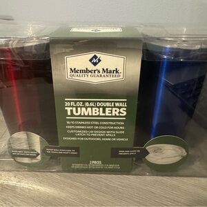 Member's Mark Red and Blue Double Wall Tumblers